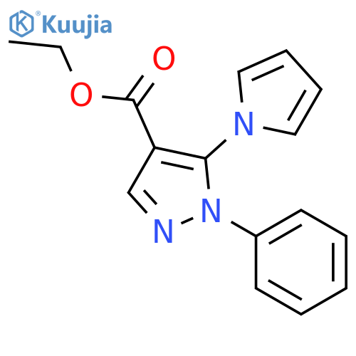 Ethyl 1-Phenyl-5-(1h-Pyrrol-1-Yl)-1h-Pyrazole-4-Carboxylate structure
