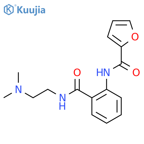 N-(2-{[2-(dimethylamino)ethyl]carbamoyl}phenyl)furan-2-carboxamide structure