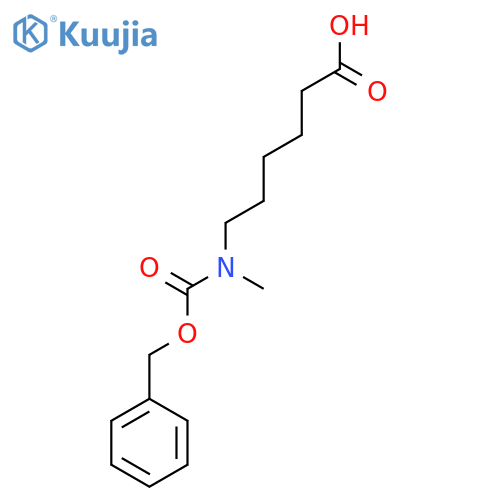 6-{(benzyloxy)carbonyl(methyl)amino}hexanoic acid structure