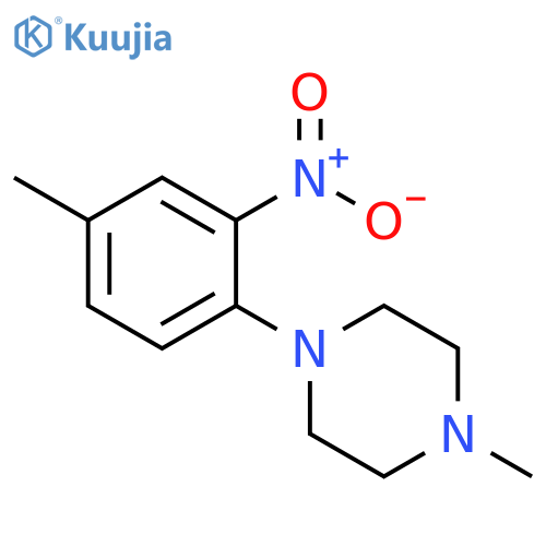 1-methyl-4-(4-methyl-2-nitrophenyl)-Piperazine structure