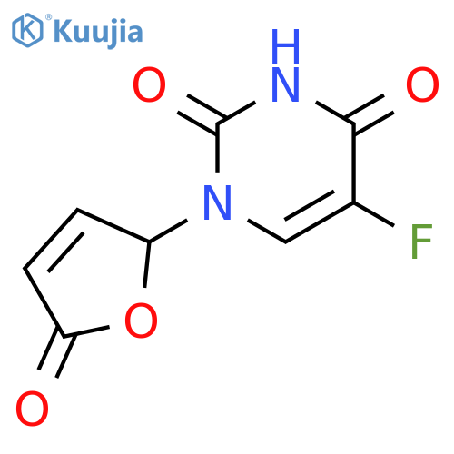 2,4(1H,3H)-Pyrimidinedione, 1-(2,5-dihydro-5-oxo-2-furanyl)-5-fluoro- structure