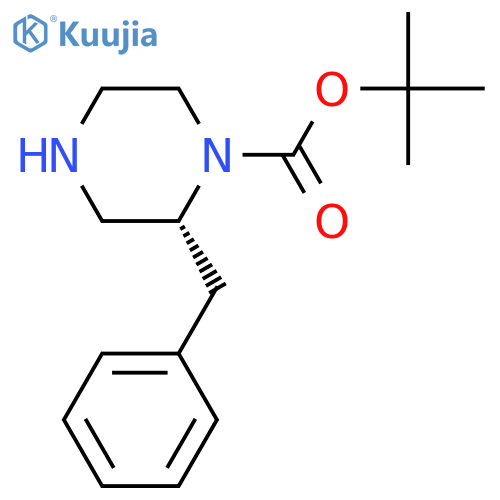 tert-butyl (2R)-2-benzylpiperazine-1-carboxylate structure
