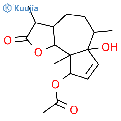 1,4-Dihydroxy-2-pseudoguaien-12,6-olide; (1α,4β,5β,6β,10β,11α)-form, 4-Ac structure