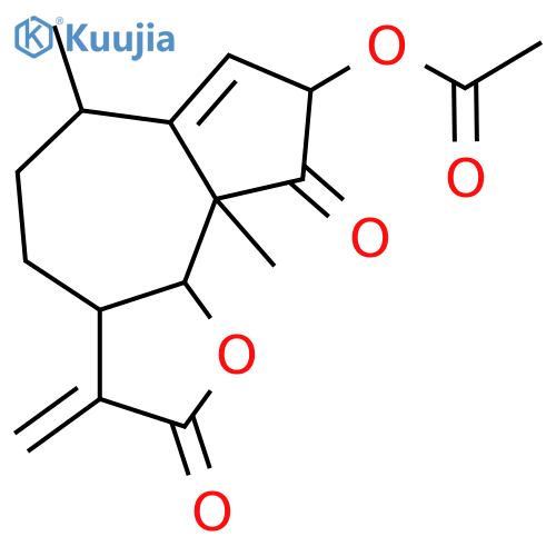 3-Hydroxy-4-oxo-1,11(13)-pseudoguaiadien-12,6-olide; (3β,5β,6β,10β)-form, Ac structure