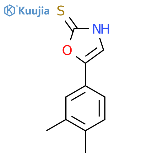 5-(3,4-dimethylphenyl)-2,3-dihydro-1,3-oxazole-2-thione structure