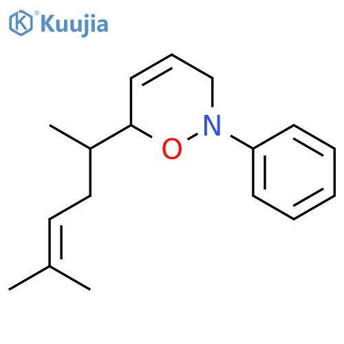 2H-1,2-Oxazine, 6-[(1S)-1,4-dimethyl-3-penten-1-yl]-3,6-dihydro-2-phenyl-, (6R)- structure