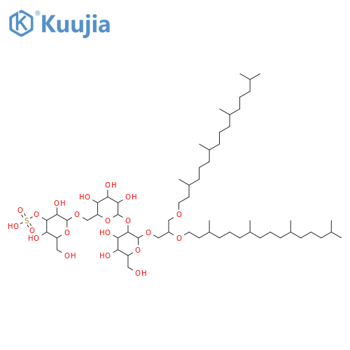 Archaeol; 1-O-[3-O-Sulfo-β-D-glucopyranosyl-(1→6)-α-D-mannopyranosyl-(1→2)-α-D-glucopyranoside] structure