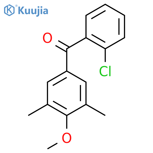 2-Chloro-3',5'-dimethyl-4'-methoxybenzophenone structure