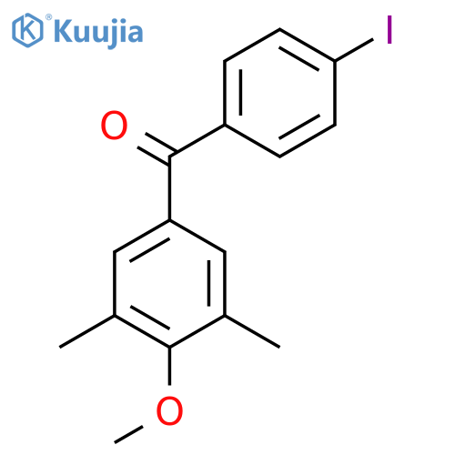 3,5-Dimethyl-4'-iodo-4-methoxybenzophenone structure