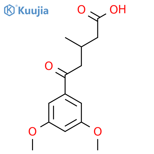 5-(3,5-Dimethoxyphenyl)-3-methyl-5-oxovaleric acid structure