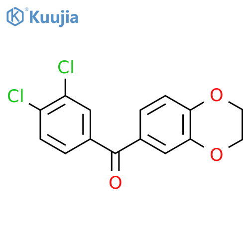 3,4-Dichloro-3',4'-(ethylenedioxy)benzophenone structure
