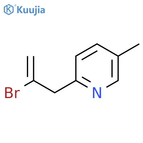 2-Bromo-3-(5-methyl-2-pyridyl)-1-propene structure