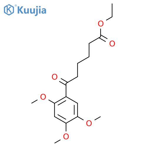 Ethyl 6-(2,4,5-trimethoxyphenyl)-6-oxohexanoate structure