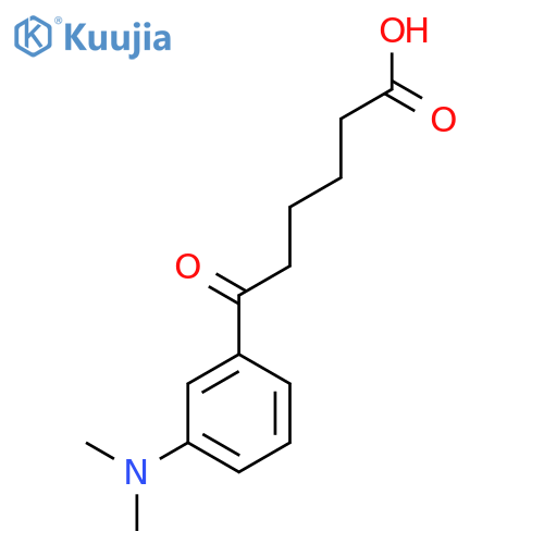 6-[3-(N,N-Dimethylamino)phenyl]-6-oxohexanoic acid structure