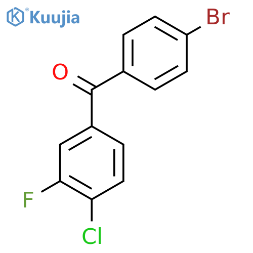 4-Bromo-4'-chloro-3'-fluorobenzophenone structure