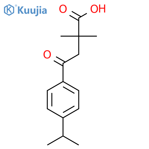 2,2-Dimethyl-4-(4-isopropylphenyl)-4-oxobutyric acid structure