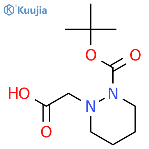 2-[2-(tert-Butoxycarbonyl)tetrahydro-1(2H)-pyridazinyl]acetic acid structure