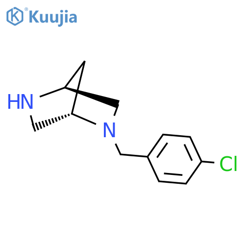 (1S,4S)-2-[(4-Chlorophenyl)methyl]-2,5-diazabicyclo[2.2.1]heptane structure