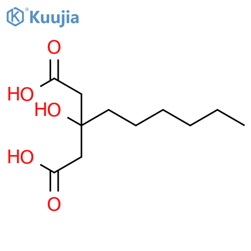Pentanedioic acid, 3-hexyl-3-hydroxy- structure