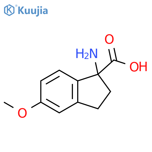 1-AMINO-5-METHOXY-2,3-DIHYDRO-1H-INDENE-1-CARBOXYLIC ACID structure