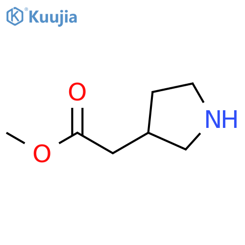Methyl 2-(pyrrolidin-3-yl)acetate structure