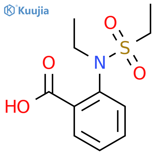 2-(N-ethylethanesulfonamido)benzoic acid structure