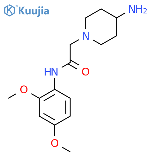 2-(4-Aminopiperidin-1-yl)-N-(2,4-dimethoxyphenyl)acetamide dihydrochloride structure