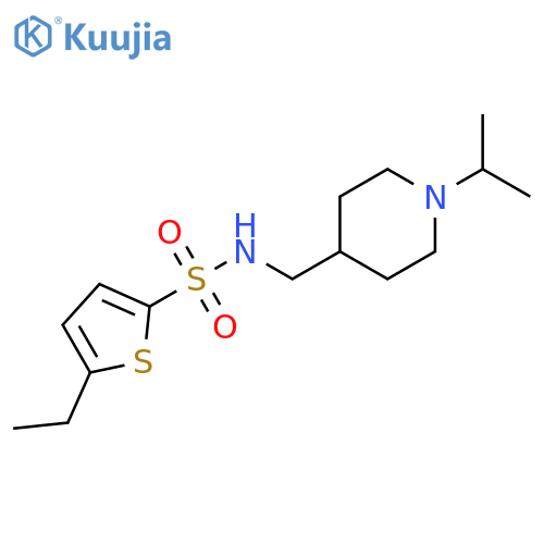 5-ethyl-N-{1-(propan-2-yl)piperidin-4-ylmethyl}thiophene-2-sulfonamide structure