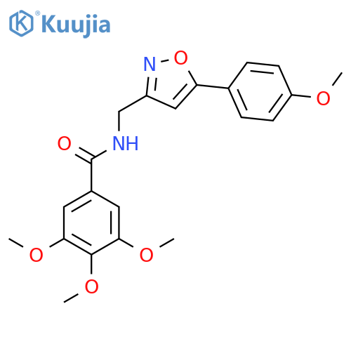3,4,5-trimethoxy-N-((5-(4-methoxyphenyl)isoxazol-3-yl)methyl)benzamide structure