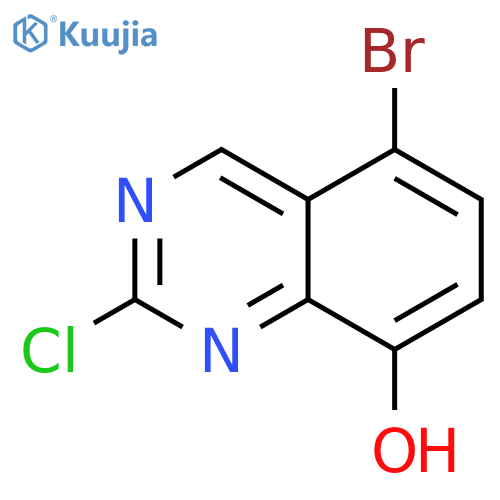 5-Bromo-2-chloroquinazolin-8-ol structure