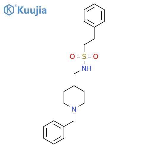 N-(1-benzylpiperidin-4-yl)methyl-2-phenylethane-1-sulfonamide structure