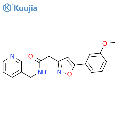 2-5-(3-methoxyphenyl)-1,2-oxazol-3-yl-N-(pyridin-3-yl)methylacetamide structure