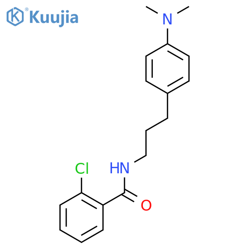 2-chloro-N-{3-4-(dimethylamino)phenylpropyl}benzamide structure