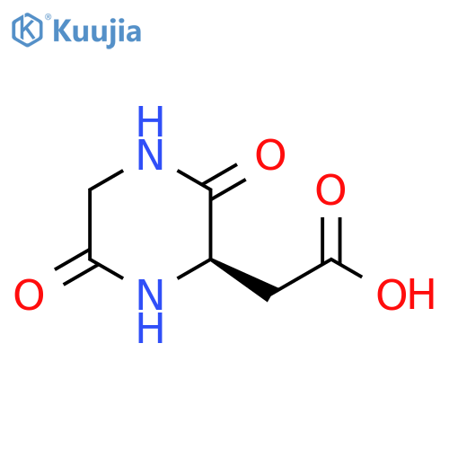 (R)-2-(3,6-Dioxopiperazin-2-yl)acetic Acid structure