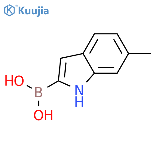 (6-methyl-1H-indol-2-yl)boronic acid structure