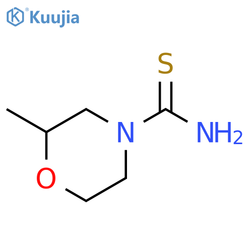 2-methylmorpholine-4-carbothioamide structure