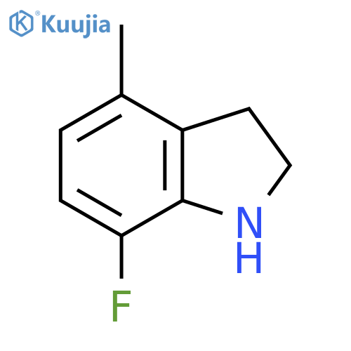 7-Fluoro-4-methyl-2,3-dihydro-1h-indole structure