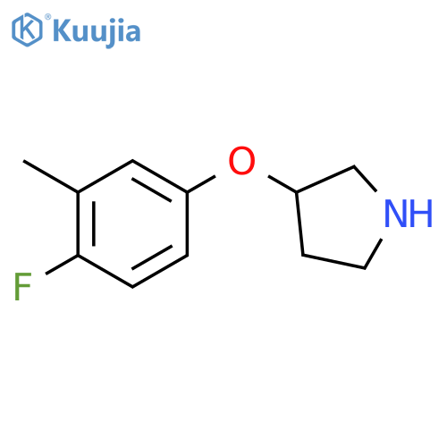 3-(4-fluoro-3-methylphenoxy)pyrrolidine structure