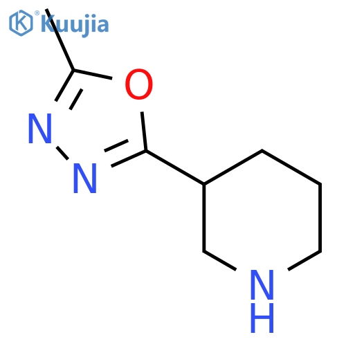 3-(5-methyl-1,3,4-oxadiazol-2-yl)piperidine structure