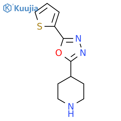 4-5-(2-thienyl)-1,3,4-oxadiazol-2-ylpiperidine structure