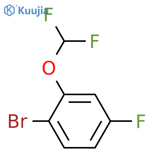 1-Bromo-2-(difluoromethoxy)-4-fluorobenzene structure