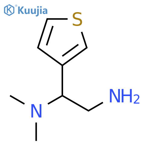 N,N-dimethyl-1-(3-thienyl)ethane-1,2-diamine structure