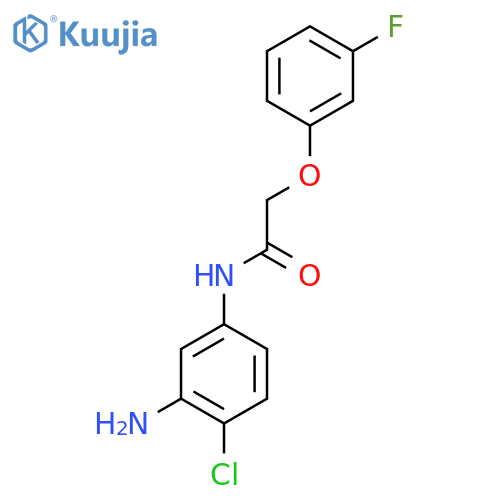 N-(3-Amino-4-chlorophenyl)-2-(3-fluorophenoxy)-acetamide structure