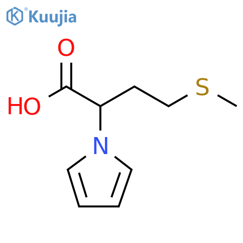 1H-Pyrrole-1-acetic acid, α-[2-(methylthio)ethyl]- structure