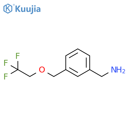 {3-[(2,2,2-trifluoroethoxy)methyl]phenyl}methanamine structure