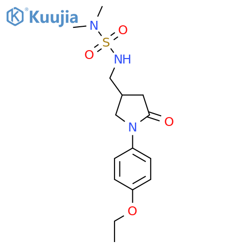 4-{(dimethylsulfamoyl)aminomethyl}-1-(4-ethoxyphenyl)pyrrolidin-2-one structure