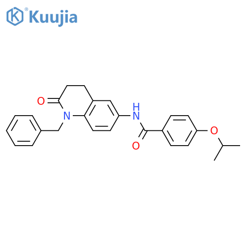 N-(1-benzyl-2-oxo-1,2,3,4-tetrahydroquinolin-6-yl)-4-(propan-2-yloxy)benzamide structure