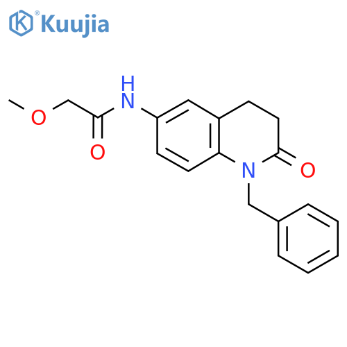 N-(1-benzyl-2-oxo-1,2,3,4-tetrahydroquinolin-6-yl)-2-methoxyacetamide structure