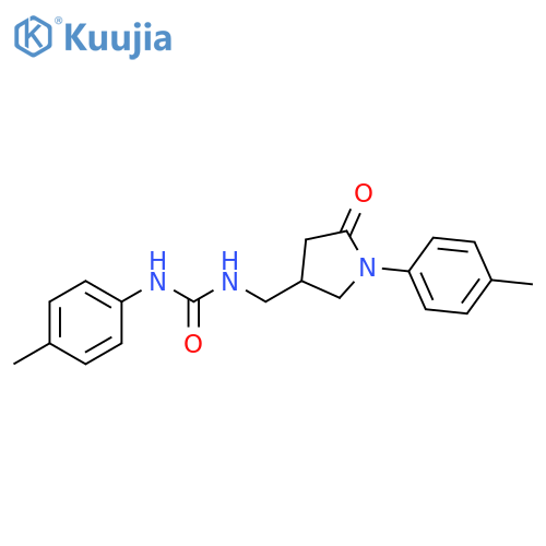 1-(4-methylphenyl)-3-{1-(4-methylphenyl)-5-oxopyrrolidin-3-ylmethyl}urea structure