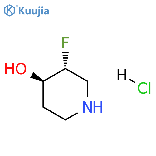 trans-3-fluoropiperidin-4-ol;hydrochloride structure